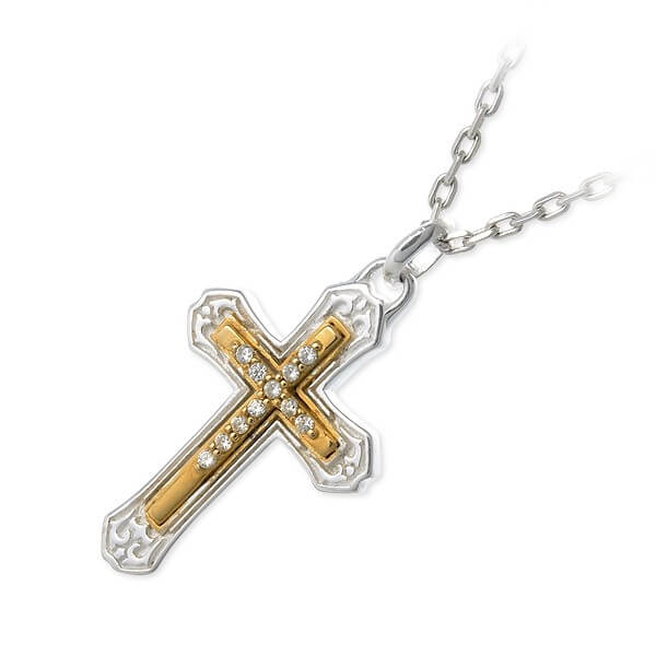 SAINTS シルバーネックレス