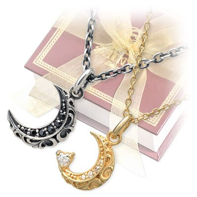 SAINTS シルバーペアネックレス