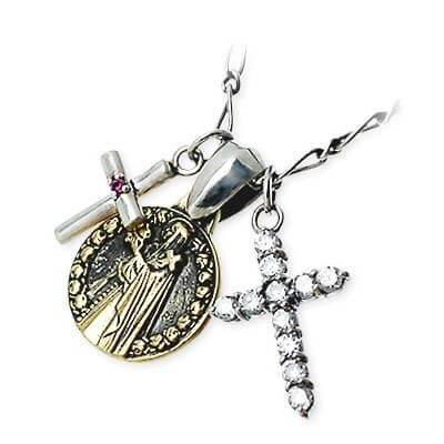 SAINTS シルバーネックレス