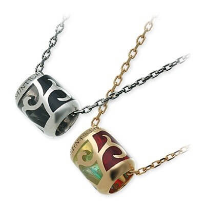 SAINTS シルバーペアネックレス