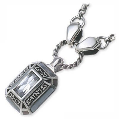 SAINTS シルバーネックレス