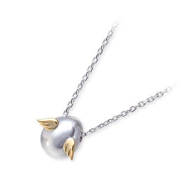 天使の卵 シルバーネックレス