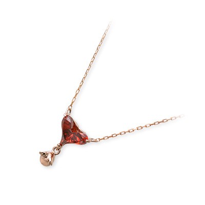 天使の卵 ピンクゴールドネックレス