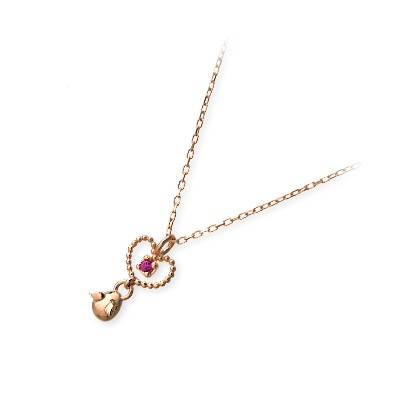 天使の卵 ピンクゴールドネックレス