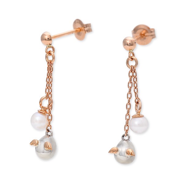 天使の卵 ピンクゴールドピアス