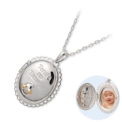 天使の卵 シルバーネックレス