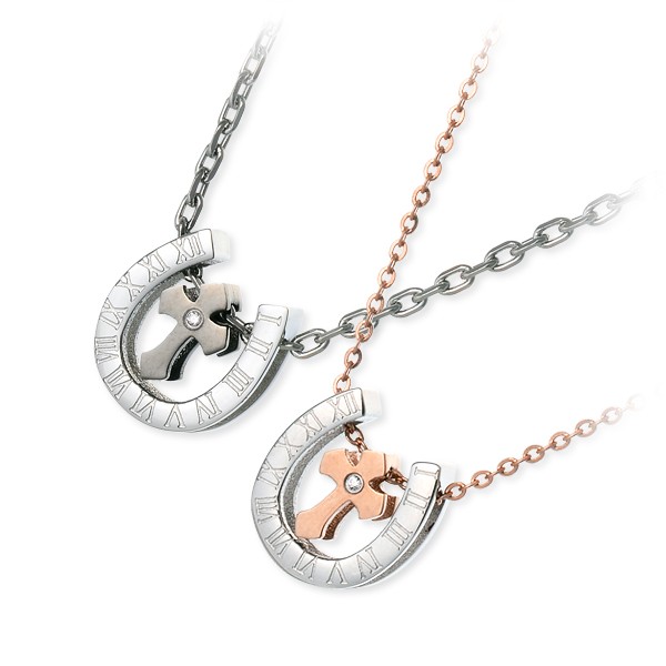 MU-RA ステンレスペアネックレス