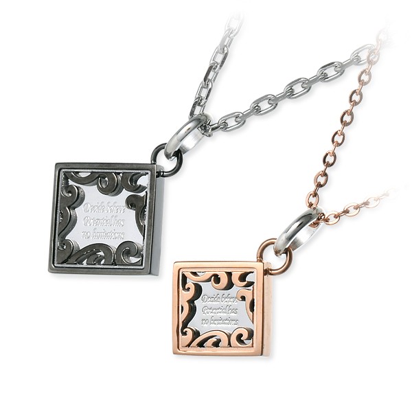 MU-RA ステンレスペアネックレス