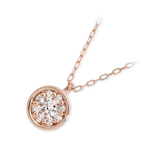 MOMAJ ピンクゴールドネックレス