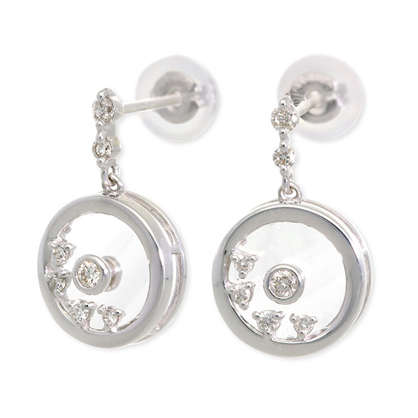 MOMAJ ホワイトゴールドピアス