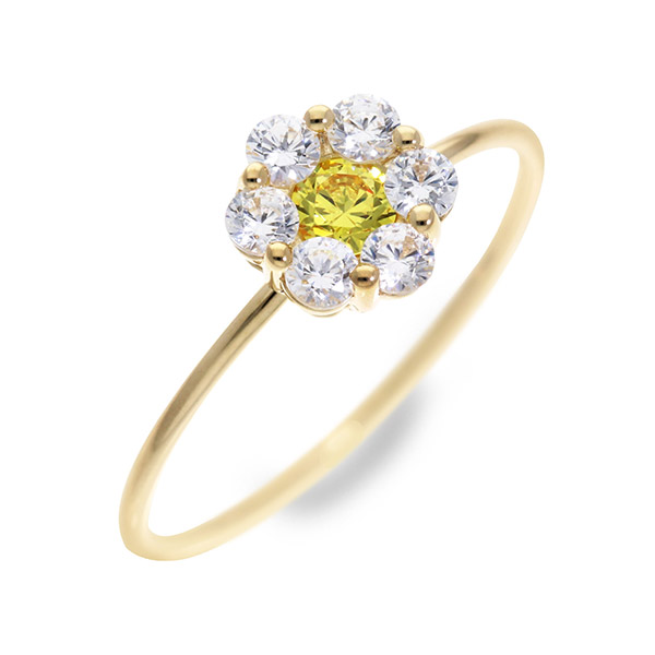 MOMAJ イエローゴールドリング