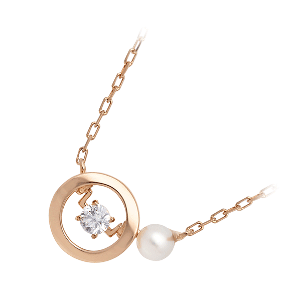 MOMAJ ピンクゴールドネックレス