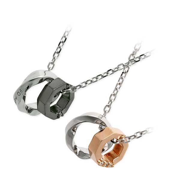 PINKY&DIANNE シルバーペアネックレス