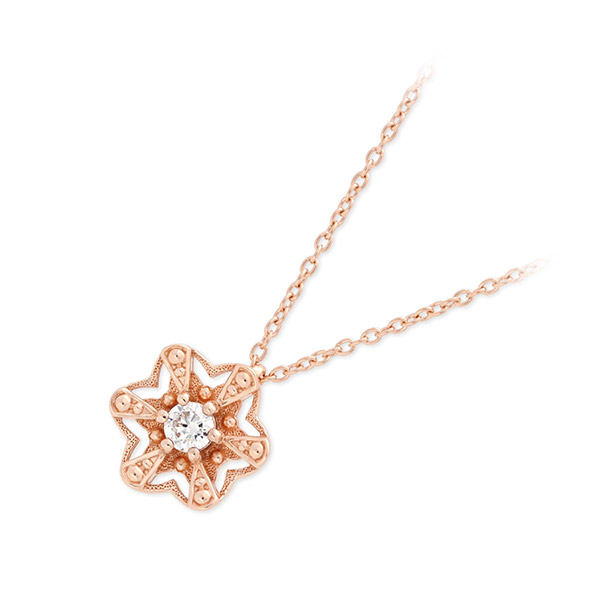 PINKY&DIANNE シルバーネックレス  きらきらスターモチーフ