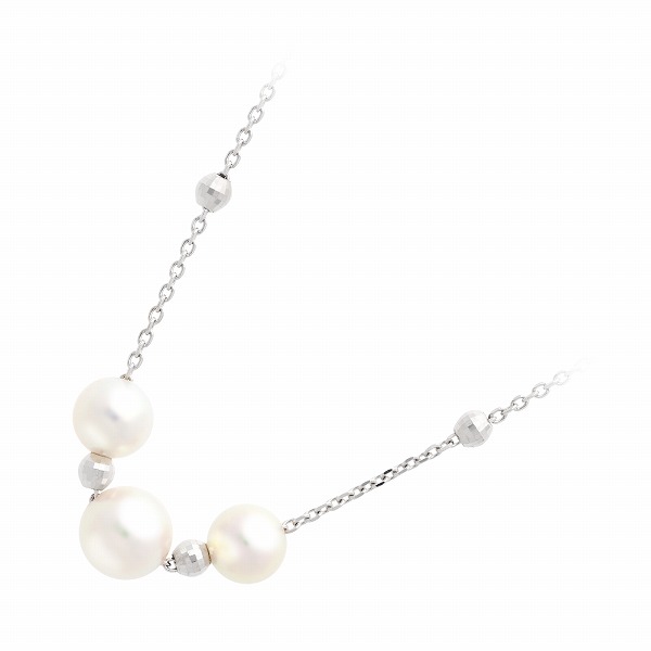 First Pearl for me パールホワイトゴールドネックレス