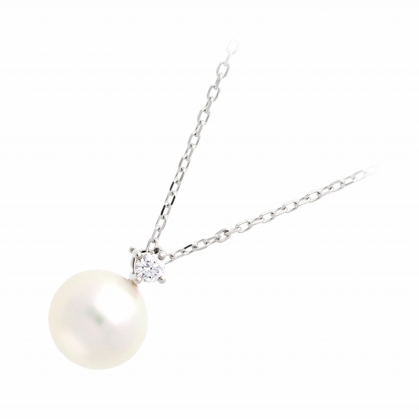 First Pearl for me パールホワイトゴールドネックレス