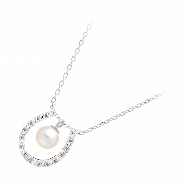 First Pearl for me パールホワイトゴールドネックレス