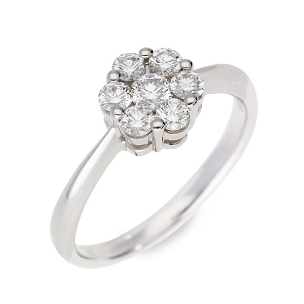 Rose Blanche ホワイトゴールドリング