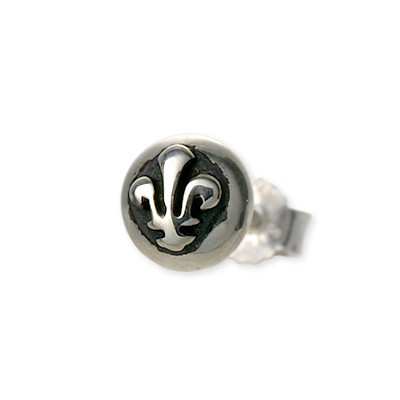 WOLFMAN B.R.S シルバースタッドピアス(片耳用)