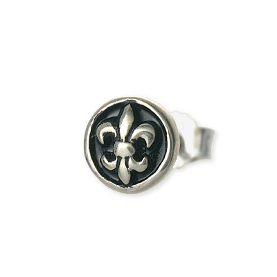 WOLFMAN B.R.S シルバースタッドピアス(片耳用)