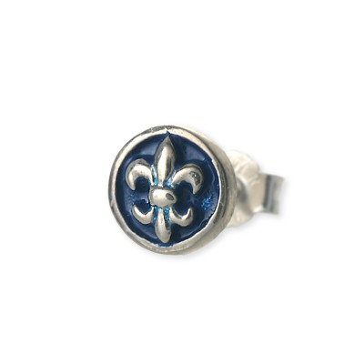 WOLFMAN B.R.S シルバースタッドピアス(片耳用)