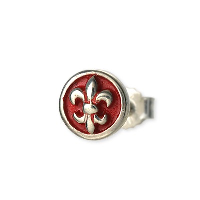 WOLFMAN B.R.S シルバースタッドピアス(片耳用)