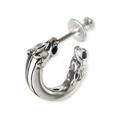 WOLFMAN B.R.S シルバーフープピアス(片耳用)