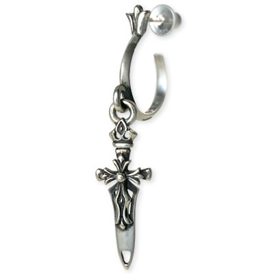 WOLFMAN B.R.S シルバーフープピアス(片耳用)