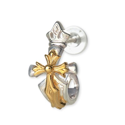 WOLFMAN B.R.S シルバーフープピアス(片耳用)