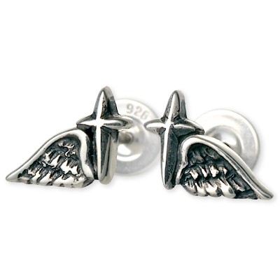 WOLFMAN B.R.S シルバースタッドピアス