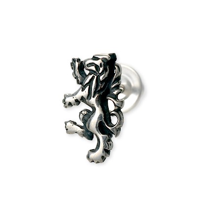 WOLFMAN B.R.S シルバースタッドピアス(片耳用)