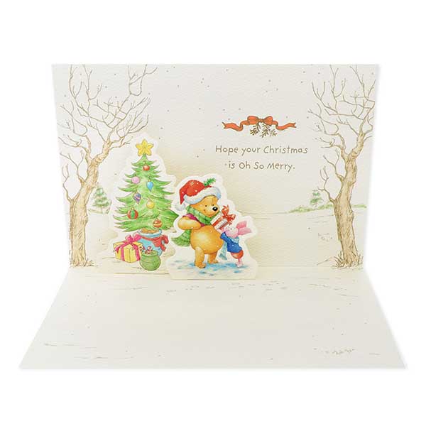 Hallmark メッセージカード　クリスマス(プーさんハグ)