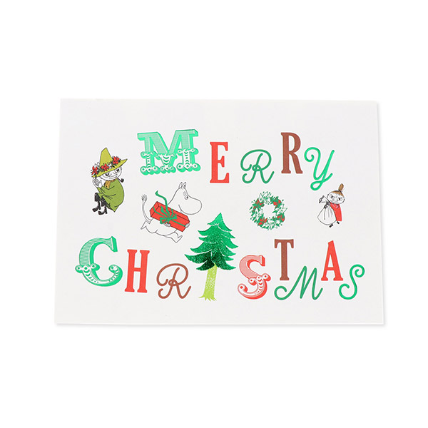 Hallmark メッセージカード クリスマス(MOOMIN飾り文字)