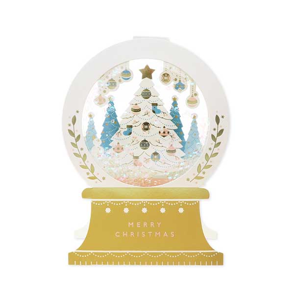 Hallmark メッセージカード　クリスマス(スノードーム)