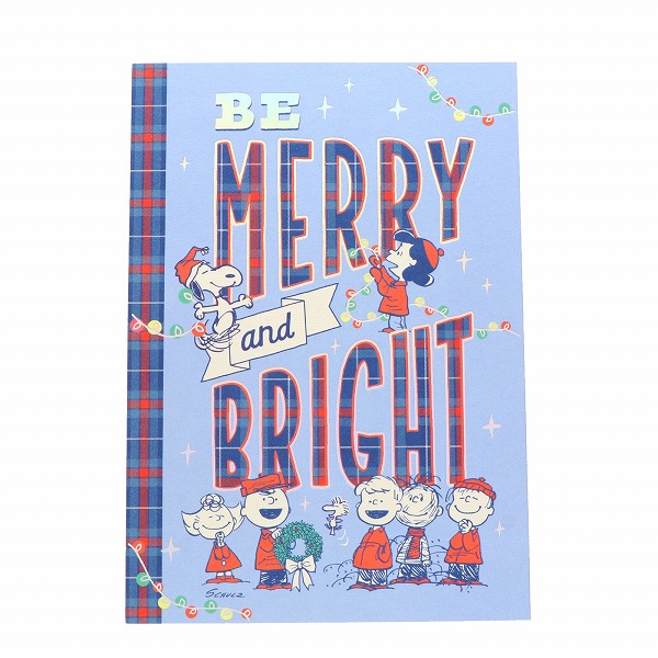 Hallmark メッセージカード　クリスマス(SNOOPY Merry&Bright)