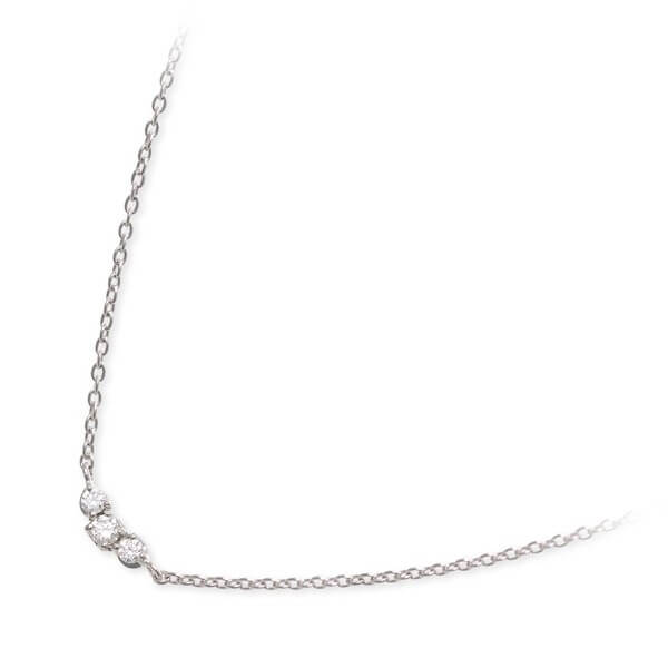 WISP ホワイトゴールドネックレス