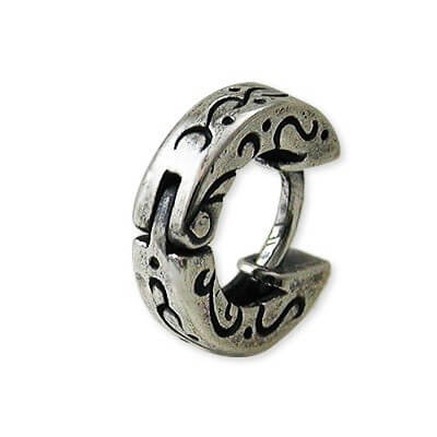 M'S COLLECTION シルバーフープピアス(片耳用)