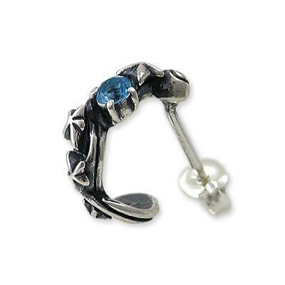 M'S COLLECTION シルバーフープピアス(片耳用)