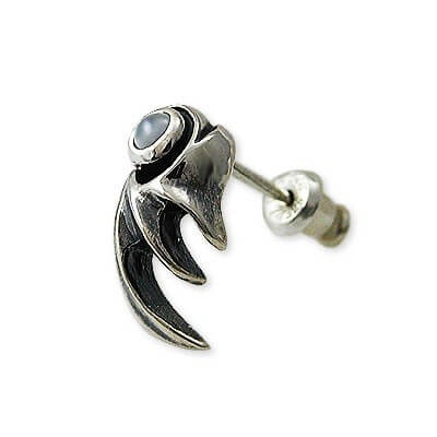 M'S COLLECTION シルバースタッドピアス(片耳用)