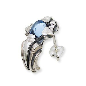 M'S COLLECTION シルバースタッドピアス(片耳用)