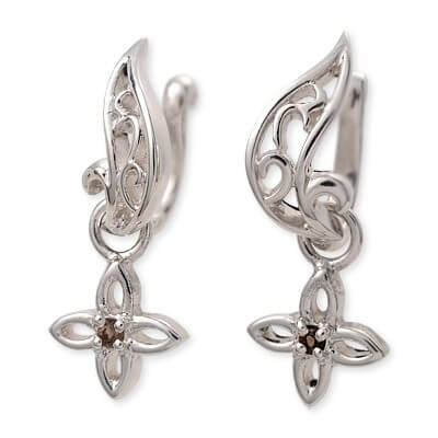 UZUOU シルバーイヤリング