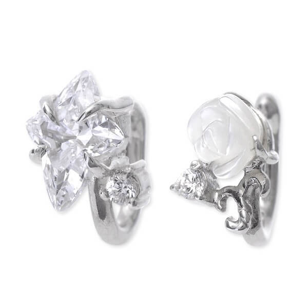 UZUOU シルバーイヤリング