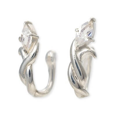 UZUOU シルバーイヤリング