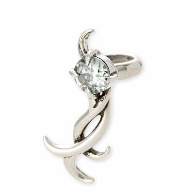 UZUOU シルバーイヤーカフ