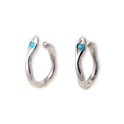 UZUOU シルバーイヤリング