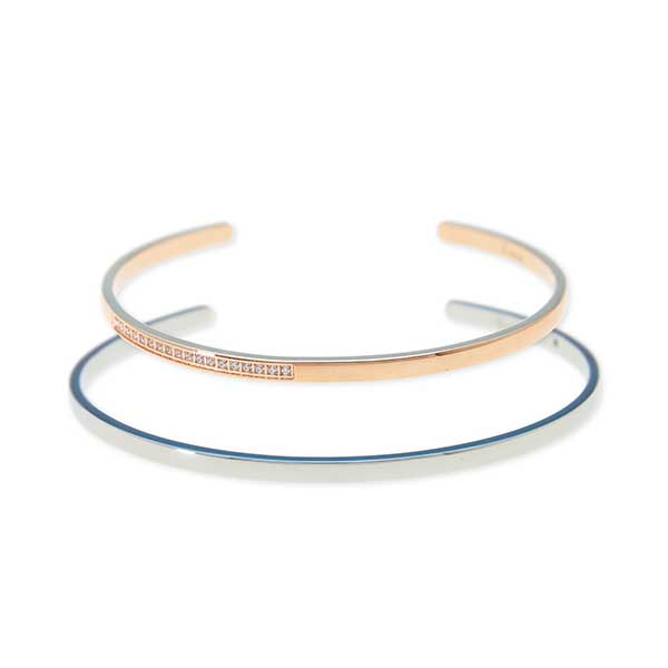 Zanipolo Terzini ステンレスペアバングル