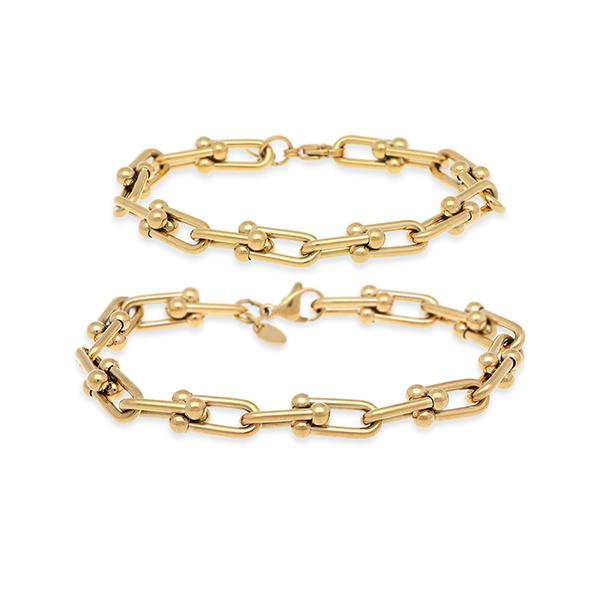 Zanipolo Terzini ステンレスペアブレスレット