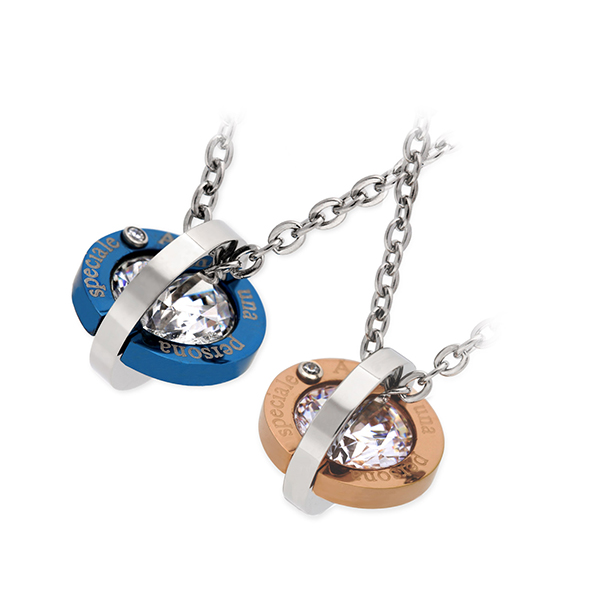 Zanipolo Terzini ステンレスペアネックレス