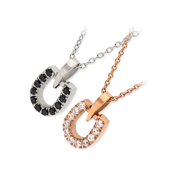 Zanipolo Terzini ステンレスペアネックレス