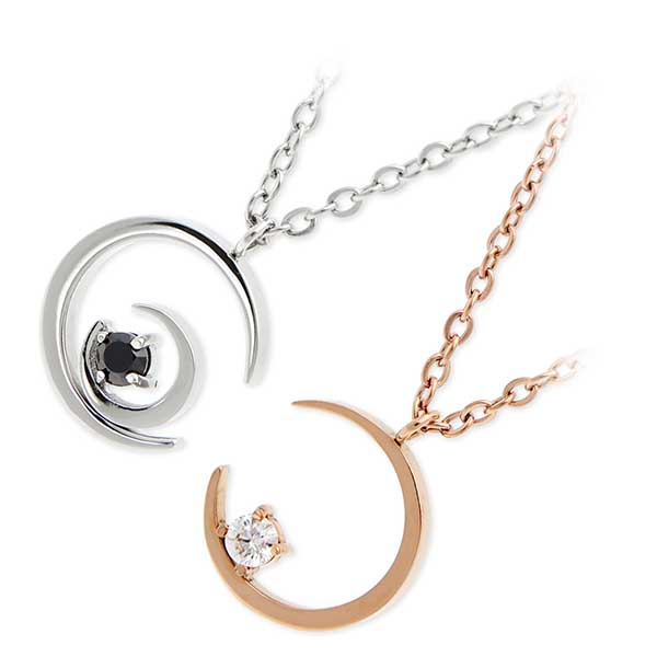 Zanipolo Terzini ステンレスペアネックレス